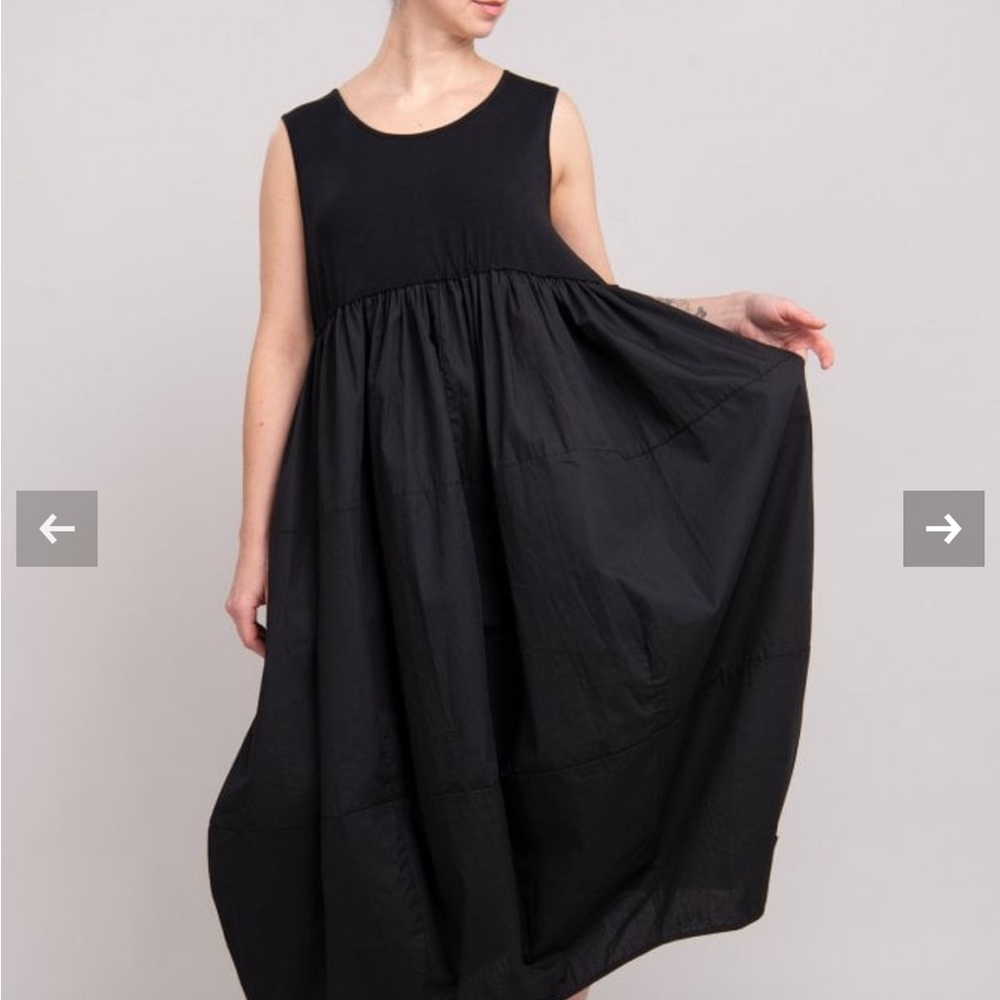 PLU Black Sleeveless Balloon Dress - Picture 5 of 12